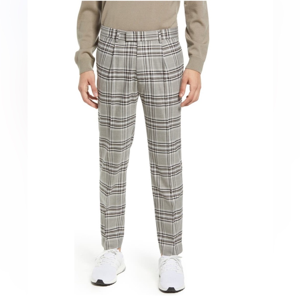 Topman | Co-ord Skinny Tapered Checkered Trousers